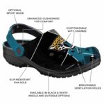 Jacksonville Jaguars Geometric Background Crocs Best selling