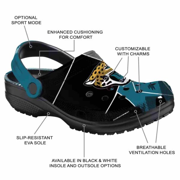 jacksonville jaguars geometric background crocs new arrival