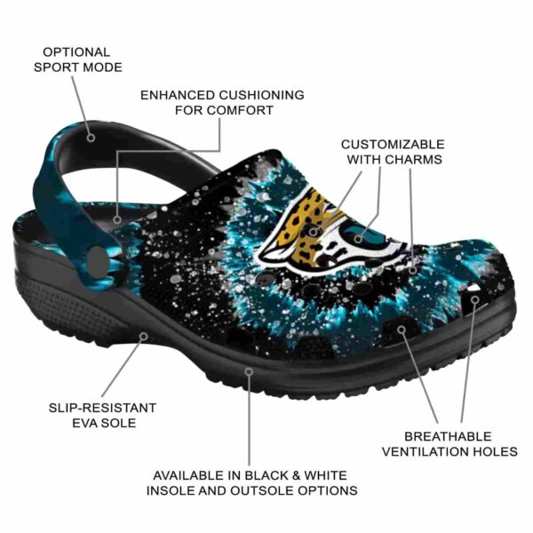 jacksonville jaguars radiant burst effect crocs new arrival