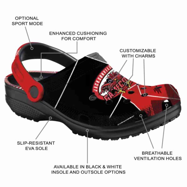jacksonville state gamecocks geometric background clog new arrival