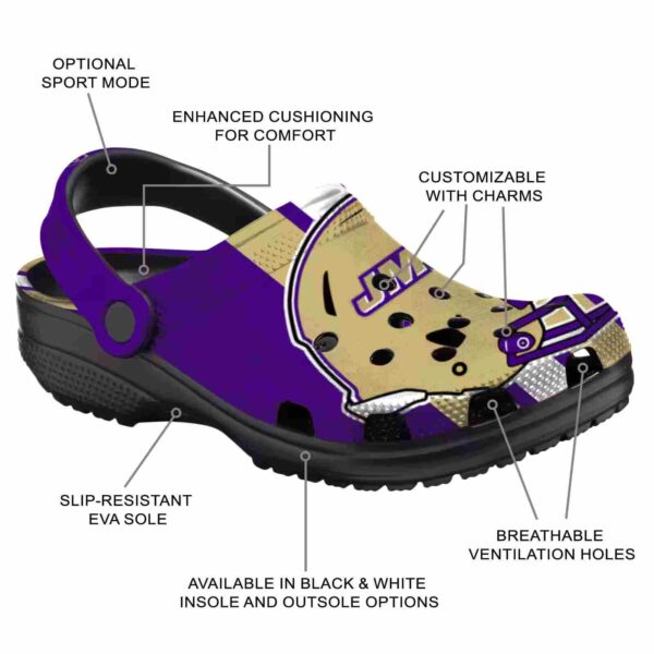 james madison dukes helmet stripes clog new arrival
