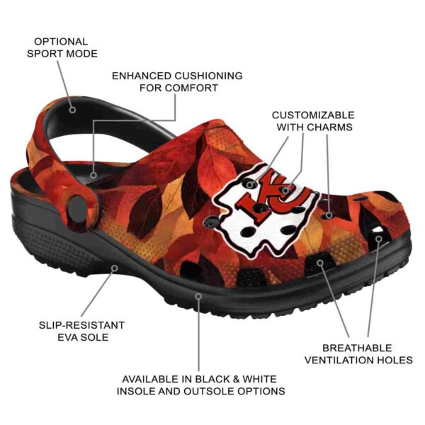 kansas city chiefs autumn leaves crocs new arrival