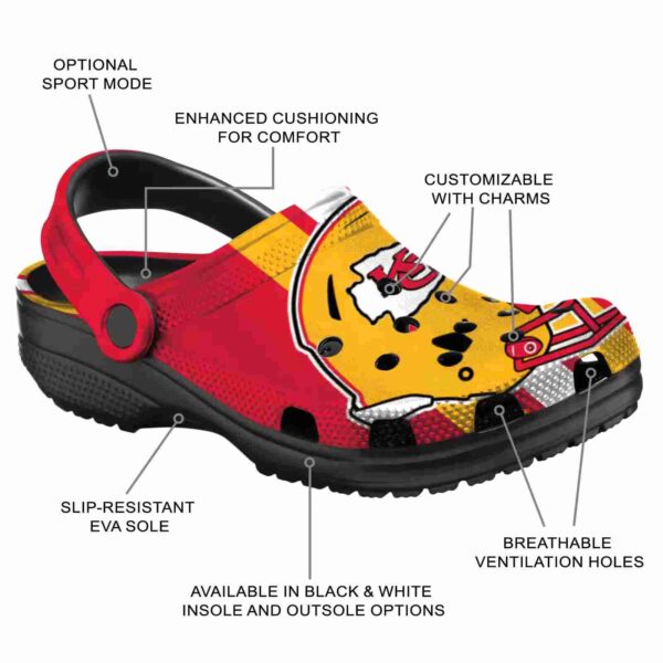 kansas city chiefs helmet stripes crocs new arrival