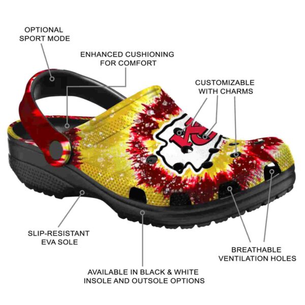 kansas city chiefs radiant burst effect crocs new arrival