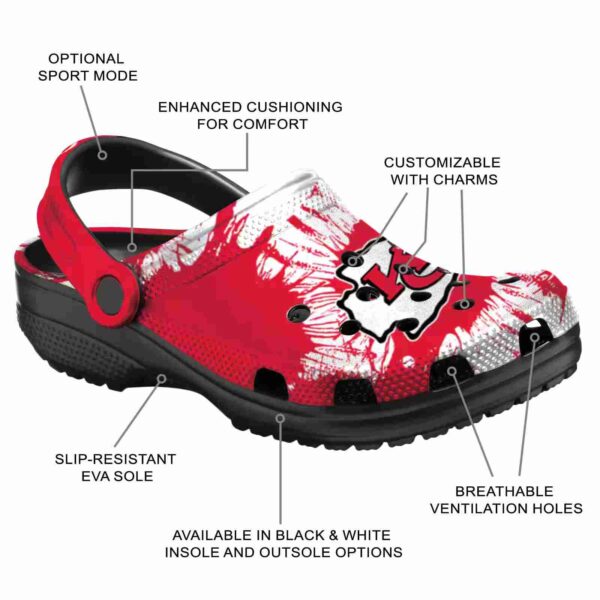kansas city chiefs splatter graphics crocs new arrival