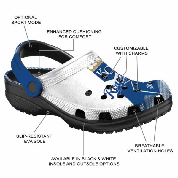 kansas city royals geometric background crocs new arrival