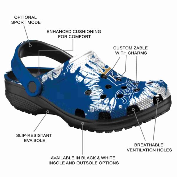kansas city royals splatter graphics crocs new arrival