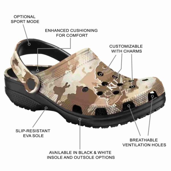 kansas jayhawks desert camo crocs new arrival