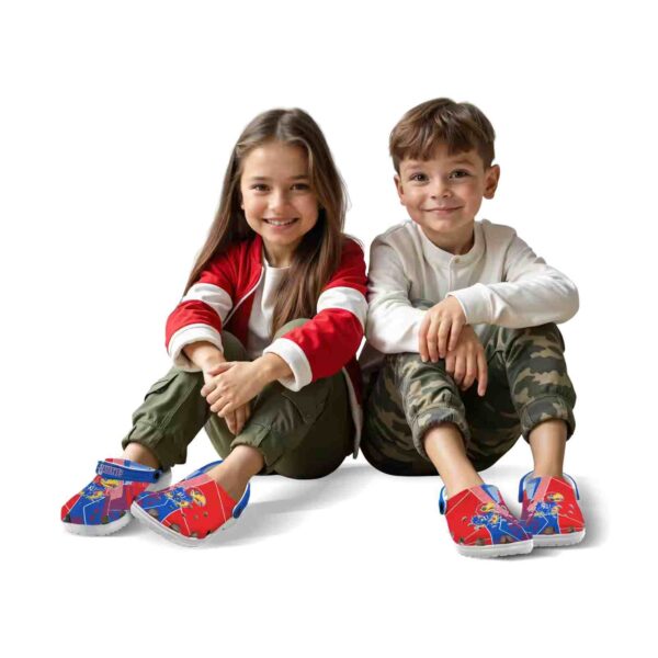 kansas jayhawks geometric background crocs fashion forward