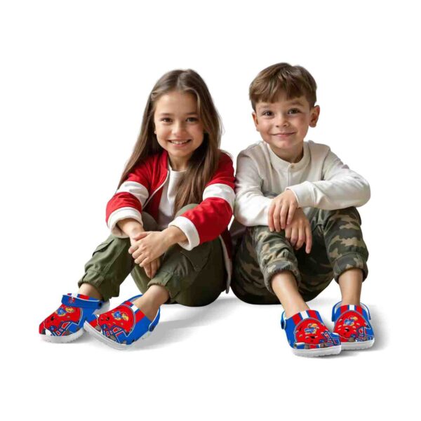 kansas jayhawks helmet stripes crocs fashion forward