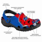 Kansas Jayhawks Helmet Stripes Crocs Best selling