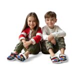 Kansas Jayhawks Patriotic Stripes Crocs Fashion forward