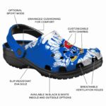 Kansas Jayhawks Splatter Graphics Crocs Best selling