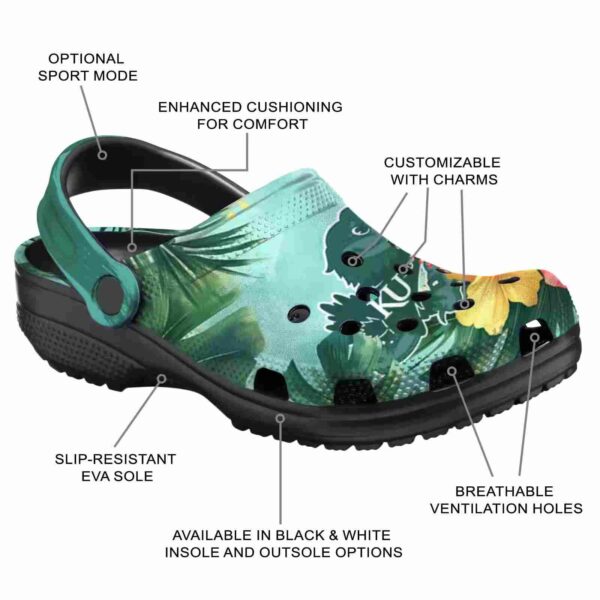 kansas jayhawks tropical vibes crocs new arrival