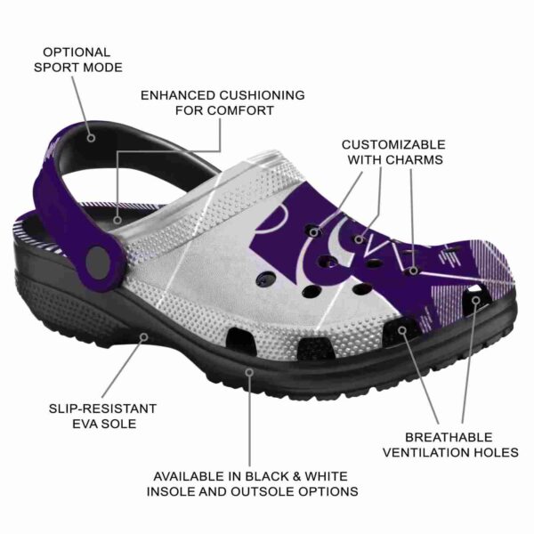 kansas state wildcats geometric background clog new arrival