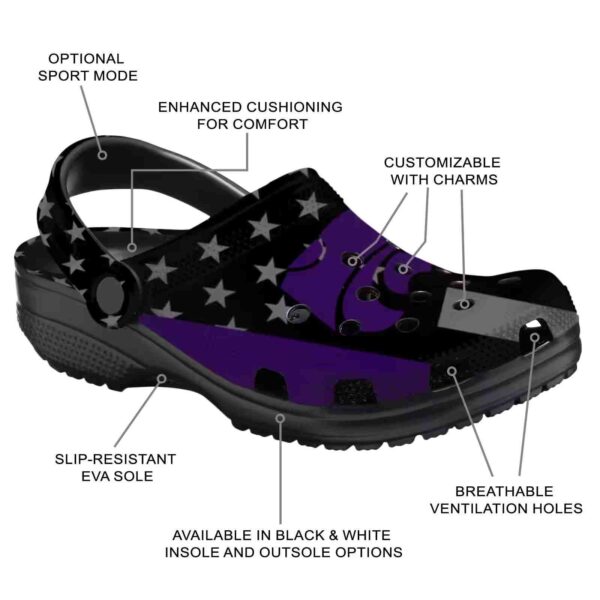kansas state wildcats stellar stripes theme clog new arrival