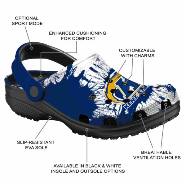 kent state golden flashes splatter graphics clog new arrival