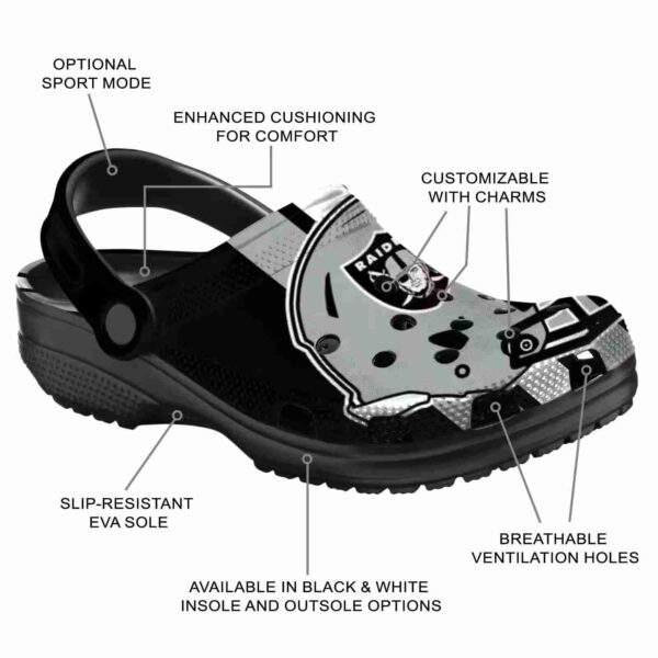 las vegas raiders helmet stripes crocs new arrival