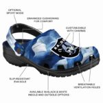 Las Vegas Raiders Ocean Waves Crocs Fashion forward