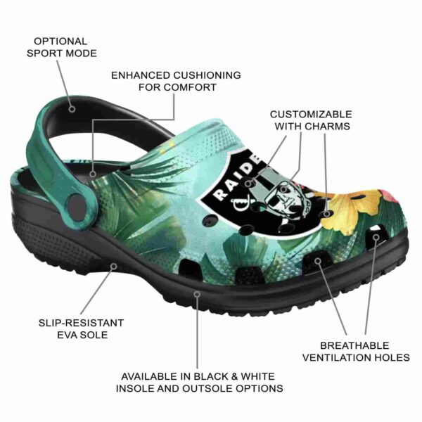 las vegas raiders tropical vibes crocs new arrival