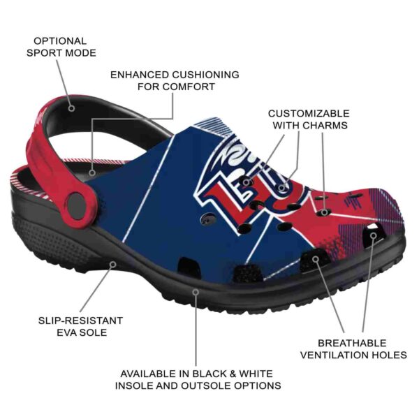 liberty flames geometric background clog new arrival
