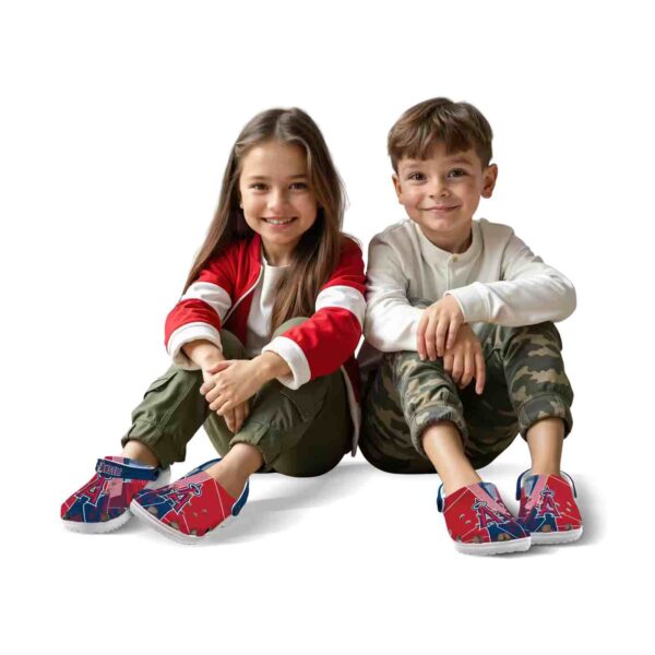 los angeles angels geometric background crocs fashion forward
