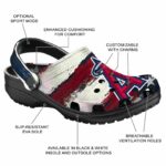 Los Angeles Angels Patriotic Stripes Crocs Fashion forward
