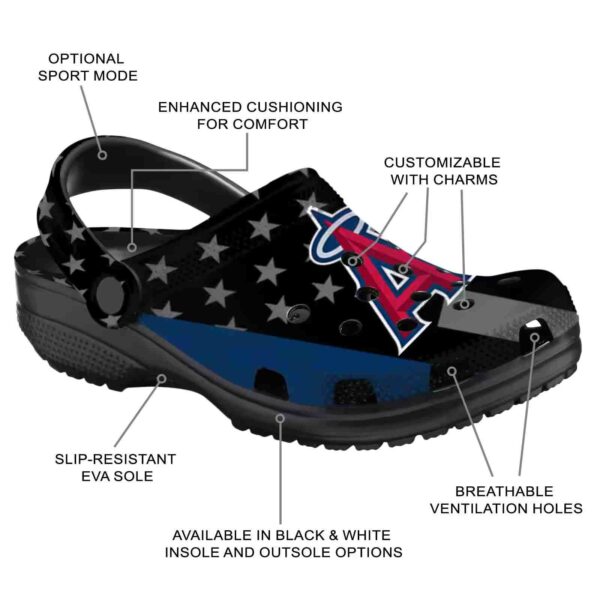 los angeles angels stellar stripes theme crocs new arrival