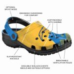 Los Angeles Chargers Geometric Background Crocs Best selling