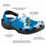 Los Angeles Chargers Splatter Graphics Crocs Best selling