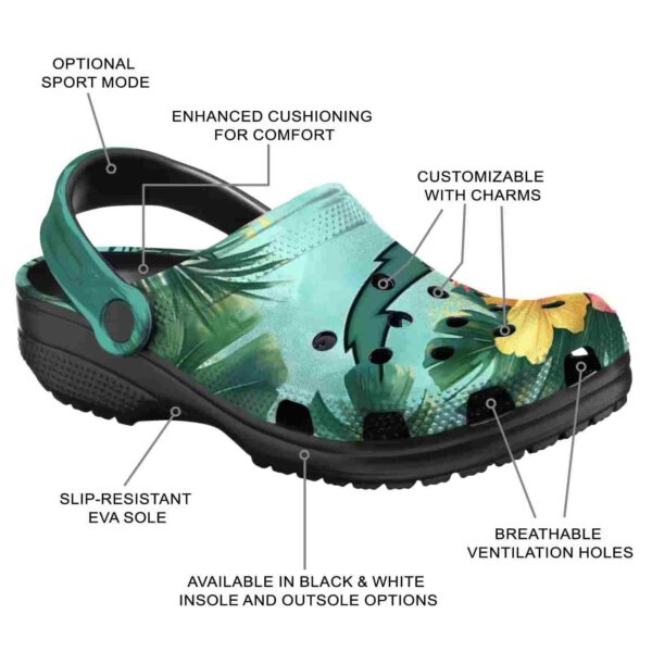 los angeles chargers tropical vibes crocs new arrival