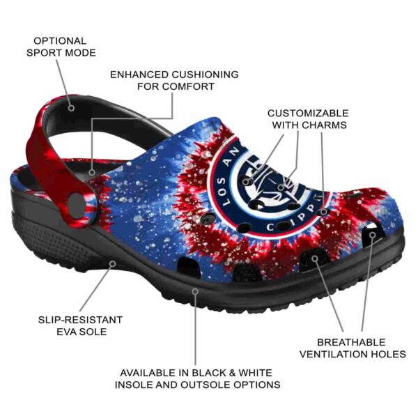 los angeles clippers radiant burst effect clog new arrival