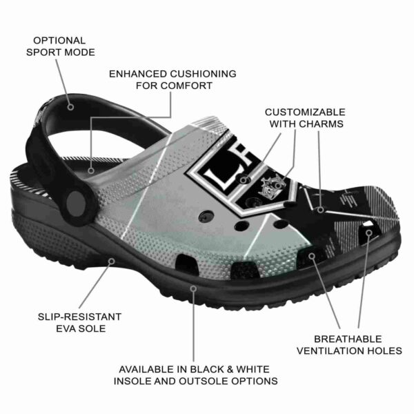 los angeles kings geometric background clog new arrival