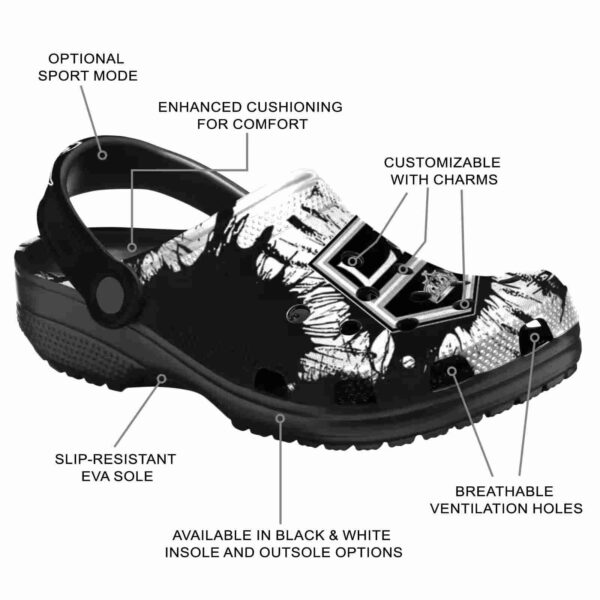 los angeles kings splatter graphics clog new arrival