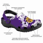 los angeles lakers splatter graphics crocs fashion forward