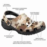 Los Angeles Rams Desert Camo Crocs Fashion forward