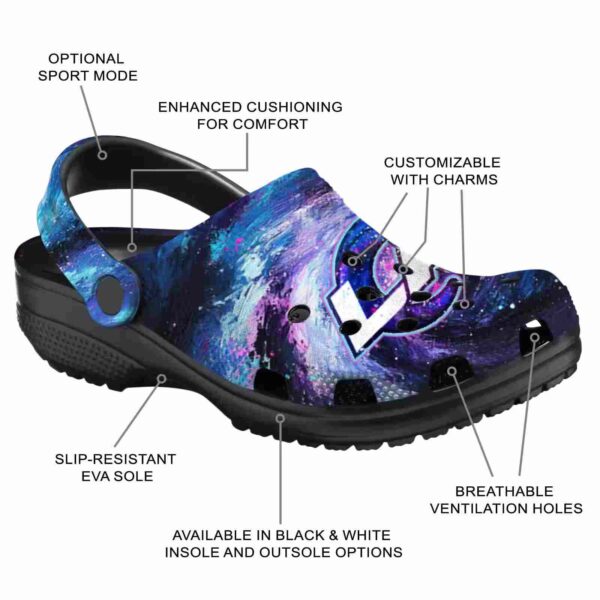 los angeles rams galaxy swirl crocs new arrival