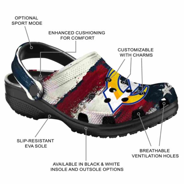 los angeles rams patriotic stripes crocs new arrival