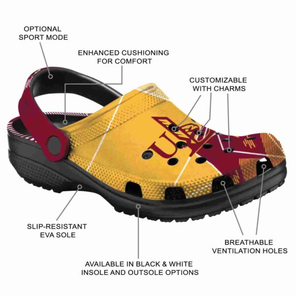 louisiana monroe warhawks geometric background clog new arrival