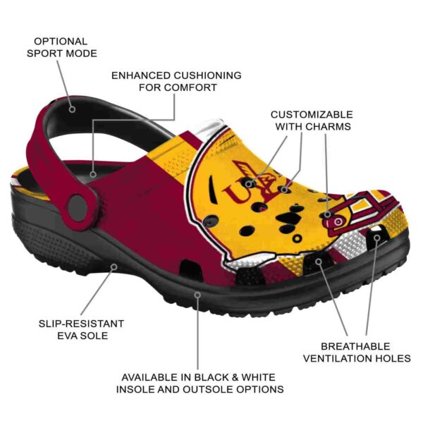 louisiana monroe warhawks helmet stripes clog new arrival