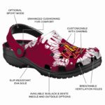 louisiana monroe warhawks splatter graphics clog best selling