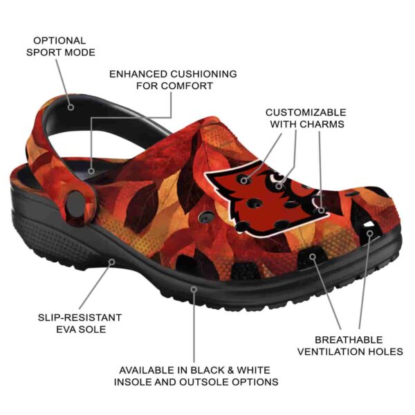 louisville cardinals autumn leaves crocs new arrival