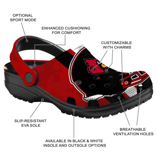 louisville cardinals helmet stripes crocs new arrival