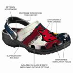 Louisville Cardinals Patriotic Stripes Crocs Fashion forward