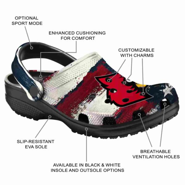 louisville cardinals patriotic stripes crocs new arrival