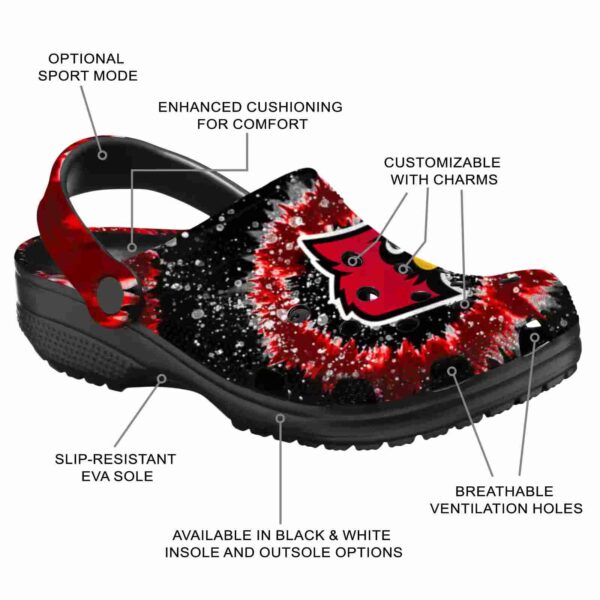 louisville cardinals radiant burst effect crocs new arrival