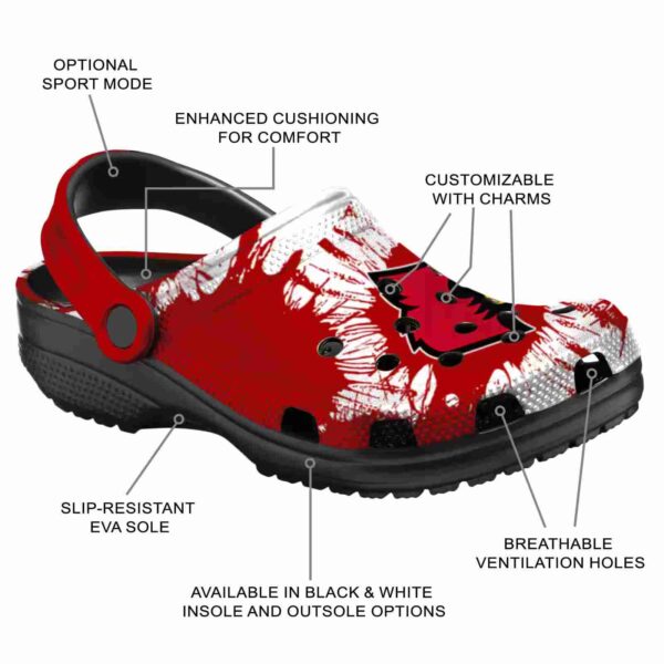 louisville cardinals splatter graphics crocs new arrival