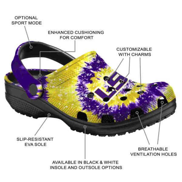 lsu tigers radiant burst effect crocs new arrival