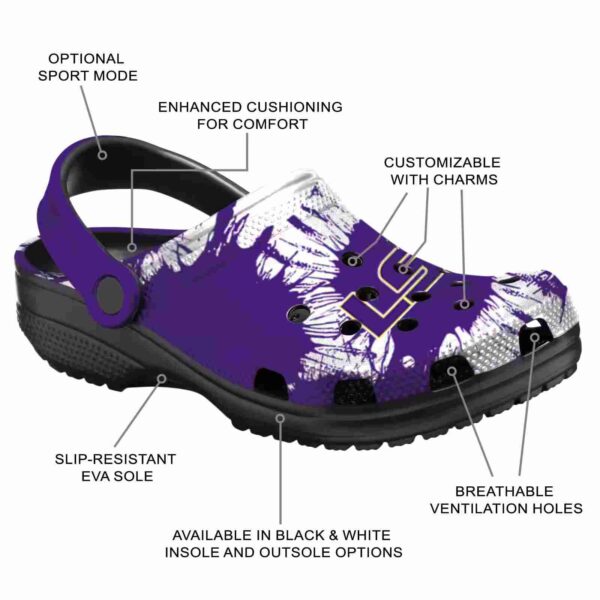 lsu tigers splatter graphics crocs new arrival