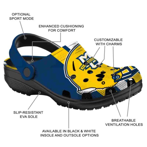 marquette golden eagles helmet stripes clog new arrival